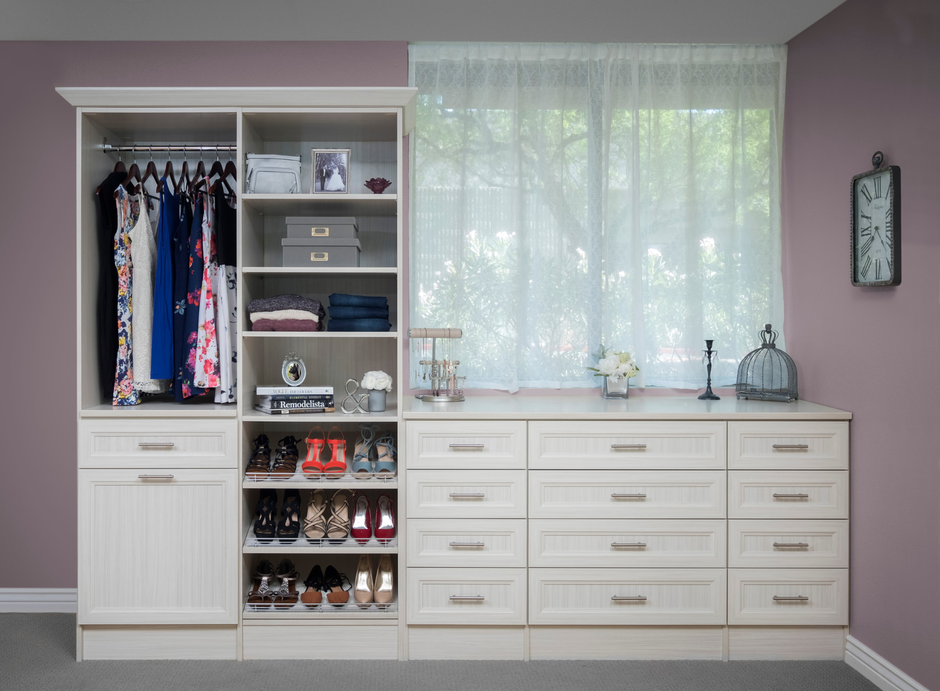 Arctic Allegra & Flat Panel — Walk-In Closets project in Hawaiʻi