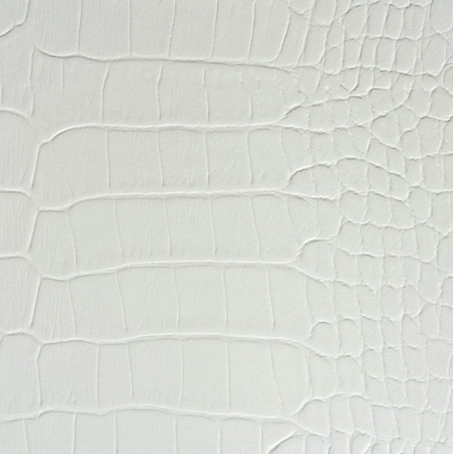 Bright White Crocodile door style panel